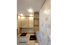 Кухня белый Бетон