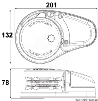 Якорная лебедка LEWMAR VX1, 300 Вт