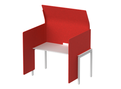 Кабина с высоким экраном-парусом и низкими боковыми стенками-ширмами