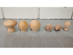 Ручка грибок РК 28х28 мм, сосна