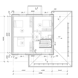 Двухэтажный дом с тремя спальнями 164м² (S62)