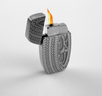 Зажигалка «Автомобильное колесо», пьезо, газ