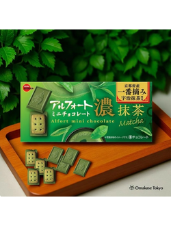 Bourbon ALFORT MINI Шоколад с чаем матча,  60 гр. (12 долек)