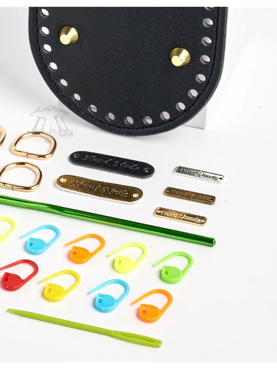 Донышко 30 на 10 и крючок с фурнитурой для вязания