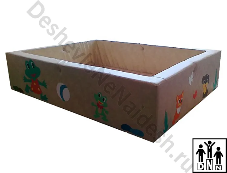 Сухой бассейн прямоугольный Сказка бежевый