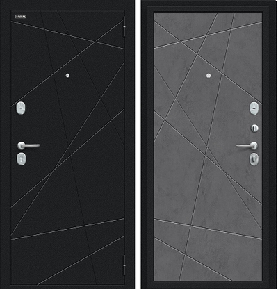 Дверь Входная - Граффити-5 - Slate Art/Букле черное