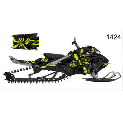 Наклейки на снегоход  Lynx boondocker 2017 2018 №1424