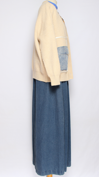 ЖАКЕТ "Крупная вязка " бежевый до р.52