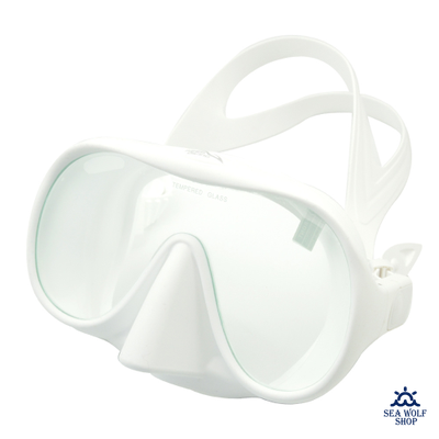 Маска для дайвинга Keep Diving моно безрамная белая