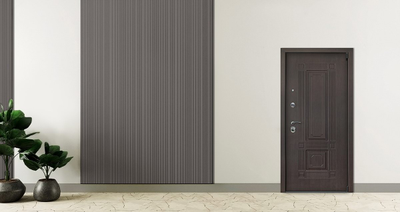 Стальная дверь    «Викинг» с зеркалом