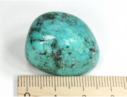 Хризоколла, галтовка, Перу (27*22*18 мм, 16,7 г) №35213
