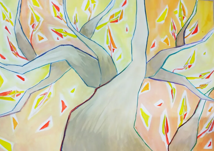 Тема: "Состояние осени".
 Композиция