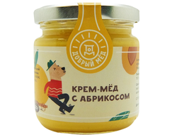 Крем-мёд с абрикосом, 220г (Добрый мёд)