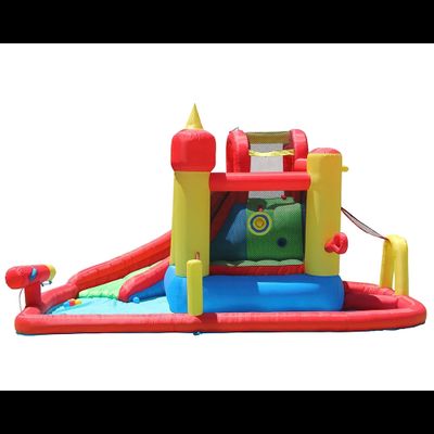 Надувной батут и водная горка «Супер скольжение»