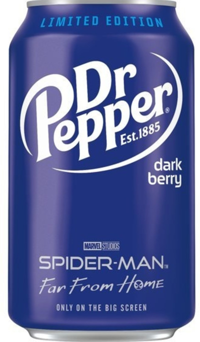 Газированный напиток Dr. Pepper Спайдермен Дарк Берри, 355мл