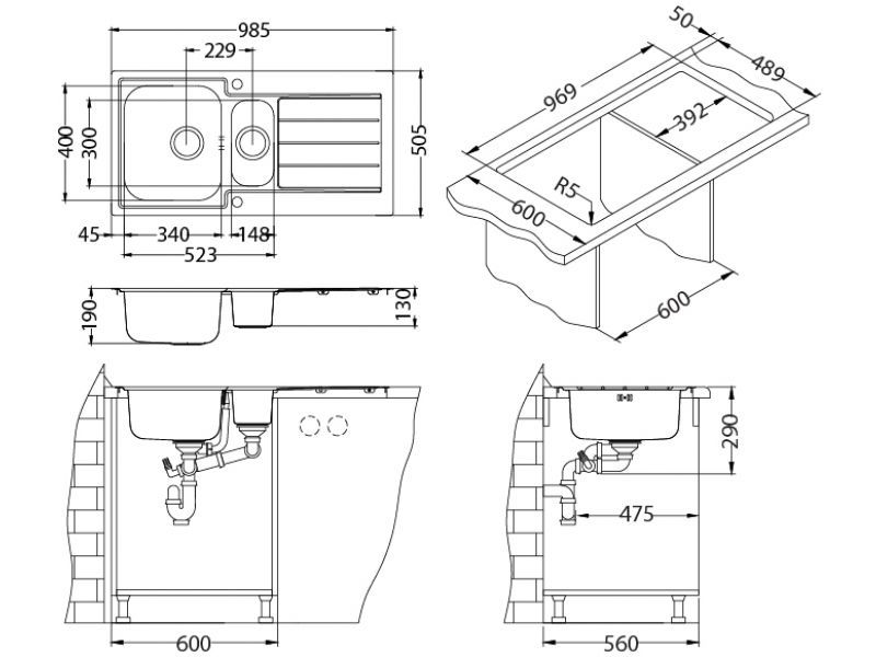 Мойка Alveus Line maxim 10 F/S Satin