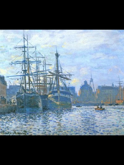 Купить греющую картину с фото репродукции Клода Моне Гавр, торговая площадь