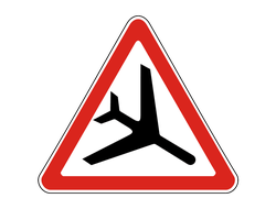 Знак дорожный 1.30 Низколетящие самолеты