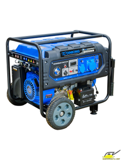 Генератор бензиновый Dinking DKA5500EW (5,5кВт, электростартер, 15лс, колёса)