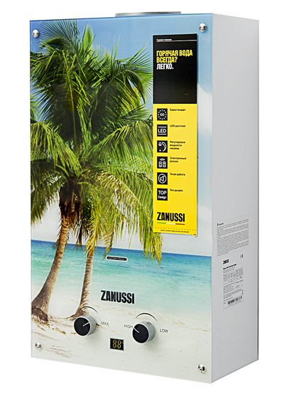 Газовая колонка Zanussi GWH 10 Fonte Glass Pradiso
