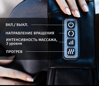 Массажер для шеи и плеч Astero с подогревом