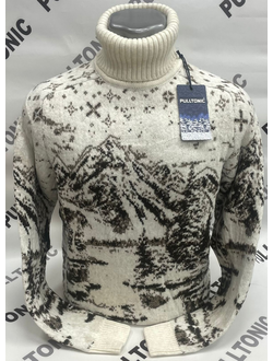 Мужской свитер Снежные горы