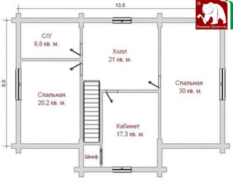 Проект 3-73, 223 кв.м., 9,5*13