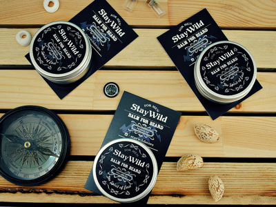 Бальзам для бороды с ароматом миндаля Stay Wild The Spirit of East