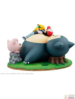 Фигурки Сатоши, Бульбазавр, Снорлакс, Пикачу, Джигглипуф, Сквиртл (Fushigidane, Kabigon, Pikachu, Purin, Satoshi, Zenigame)