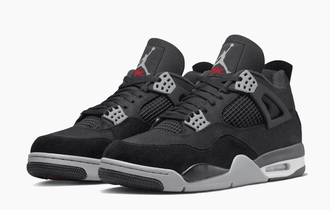 Nike Air Jordan Retro 4 Se Black Canvas сбоку