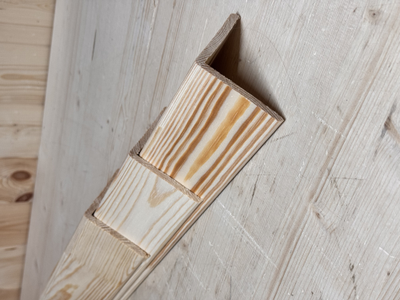 Угол деревянный клеёный 90х90 мм (3 метра)