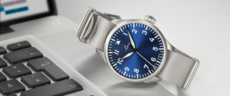 синие Часы мужские LACO AUGSBURG BLAUE STUNDE 39 AUTOMATIC 862102