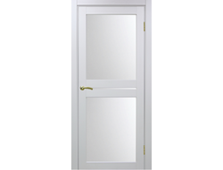 Межкомнатная дверь "Турин-520.222" белый монохром (стекло сатинато)