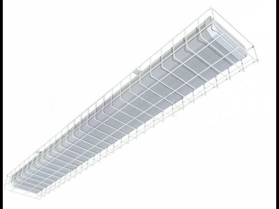 Светильник светодиодный СБО114-32-56 IP44 с защитной решеткой 1200х150х50, 34Вт, 4300 Лм. Школьное, Для Спортивных Залов, Антивандальное. Опал, Призма.