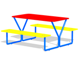 МФ 303 Столик детский со скамейками