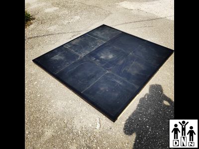 Помост для гиревого спорта резиновый 1,5 х 1,5 х 0.02м DNN