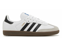 Adidas Samba Vegan White Black (Экокожа)