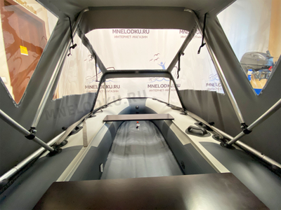Тент ходовой Ривьера Компакт 3200 изнутри