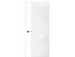 Дверь Межкомнатная - "SOLO-3" Белая Эмаль