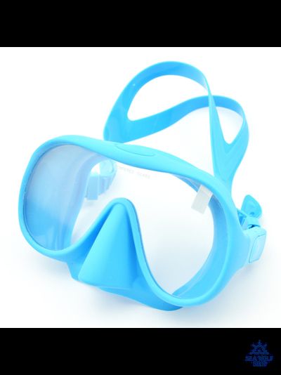 Маска для дайвинга Keep Diving моно безрамная синия