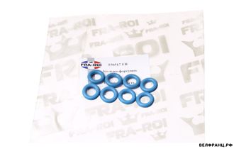 Уплотнители топливных форсунок (8 шт.) K7J/K7M/K4M/F4R Largus Logan Sandero Clio Symbol FRA-ROI аналог 7701206043