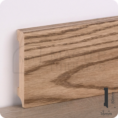 Плинтус деревянный ламинированный Дуб тангет