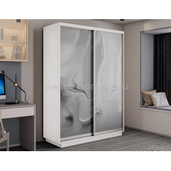 ЕН077 Шкаф-купе Дуо-Фото (Шелк) 1200*450*2200. Размер: 1200*450*2200