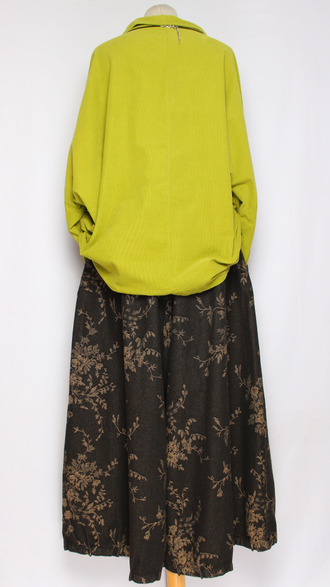 Рубашка "Вельвет хомут роза"лайм до р.56