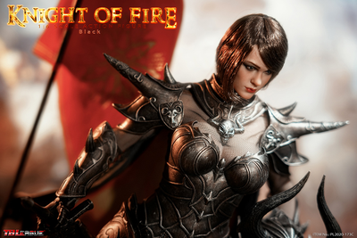 Рыцарь Пламени в черном - Коллекционная ФИГУРКА 1/6 scale Knight of Fire - Black  (PL2020-173C) - TBLeague