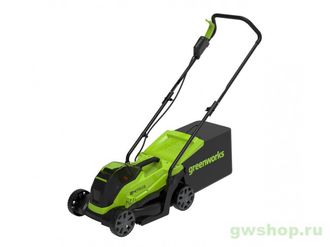 ГАЗОНОКОСИЛКА АККУМУЛЯТОРНАЯ GREENWORKS GD24LM33K2 24V