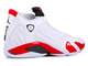 Nike Air Jordan Retro 14 (белые с красным)