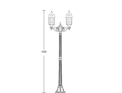 Светильники садово-парковые серии Cadiz -2 (193см)