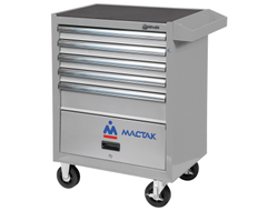 Тележка инструментальная, 5 выдвижных ящиков и отсек, "ОПТИМА", серая МАСТАК 522-05581MG