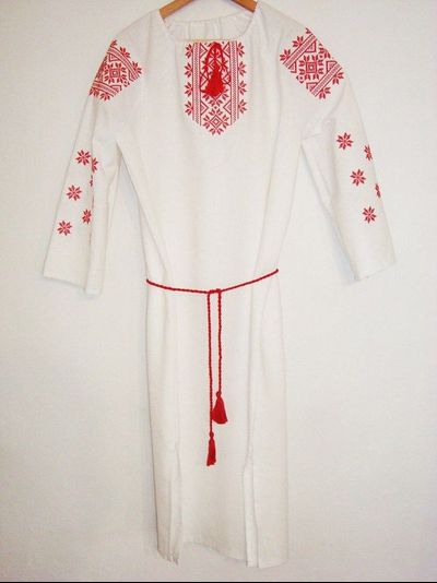 Платье-рубаха с орнаментом - Спарыш